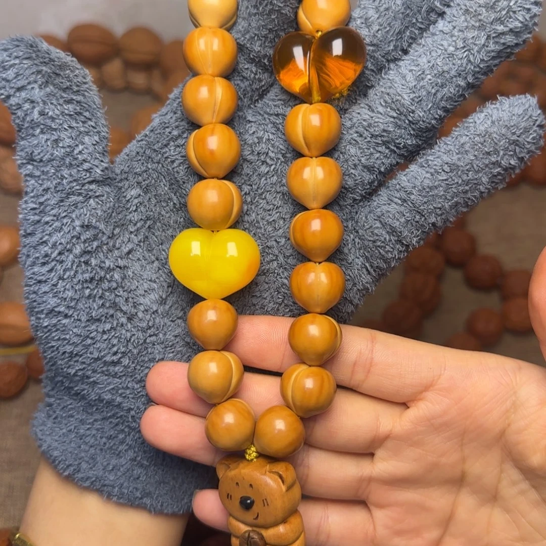 吊坠文玩核桃猴头屁桃手持15