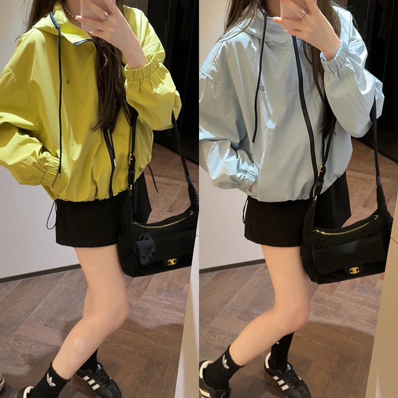 【mimius】&C游鹿鹿 韩系连帽宽松休闲冲锋衣 G03053