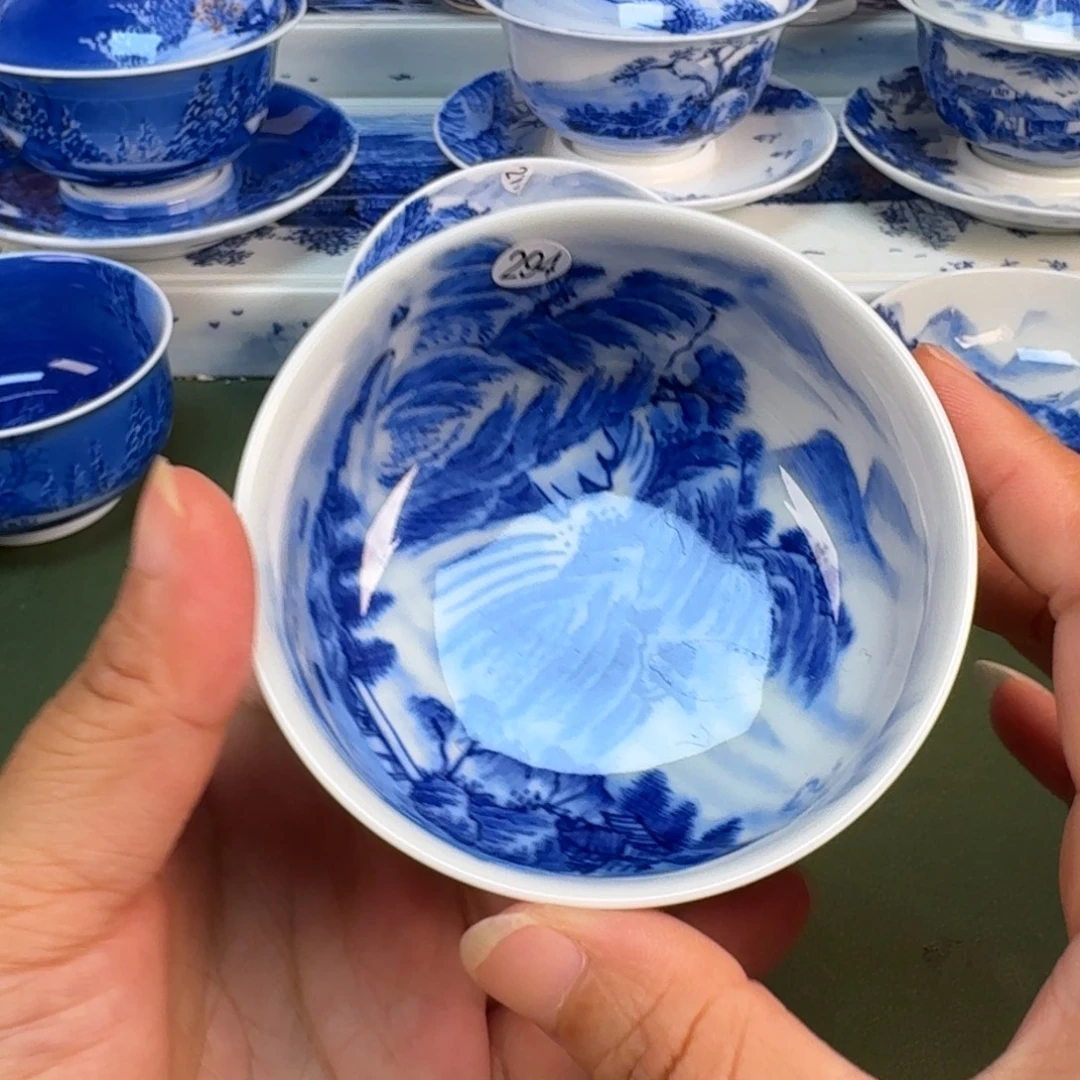 景德镇纯手绘茶具圆圆294
