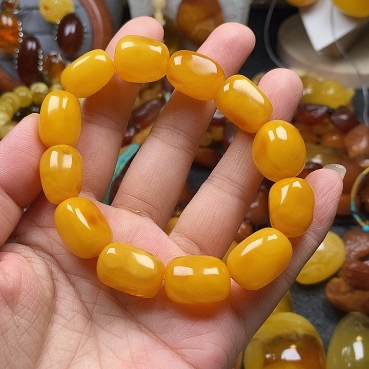 裸石琥珀未镶嵌手串