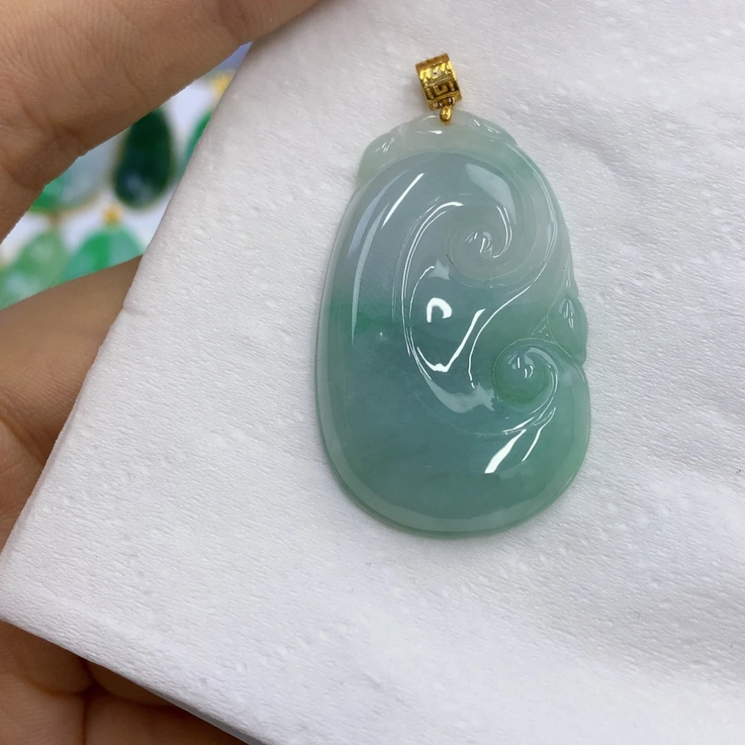 翡翠银S925镶嵌颈饰