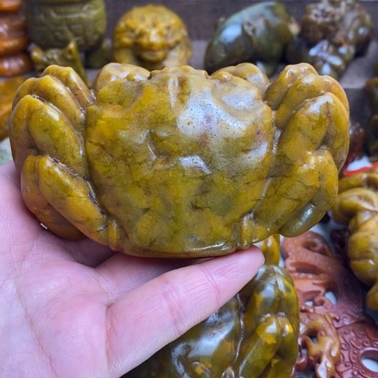 秋***生蛇纹石玉未镶嵌颈饰