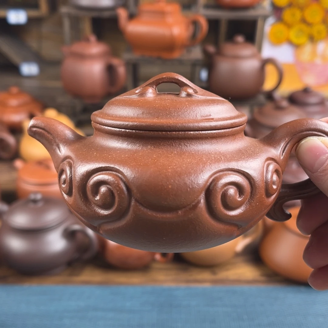 茶壶紫砂手工制作工艺精湛180cc