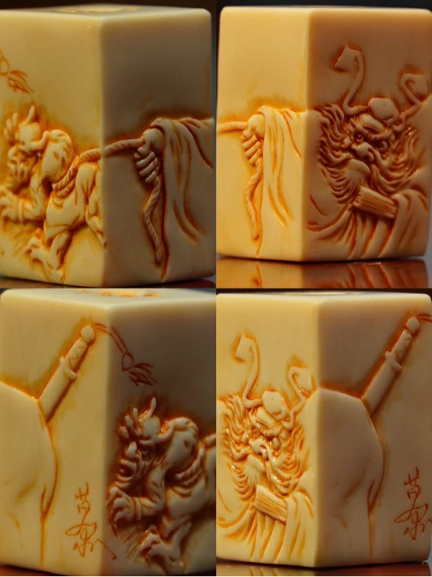 慕物手作 原创苏作猛犸小精致手捻挂件