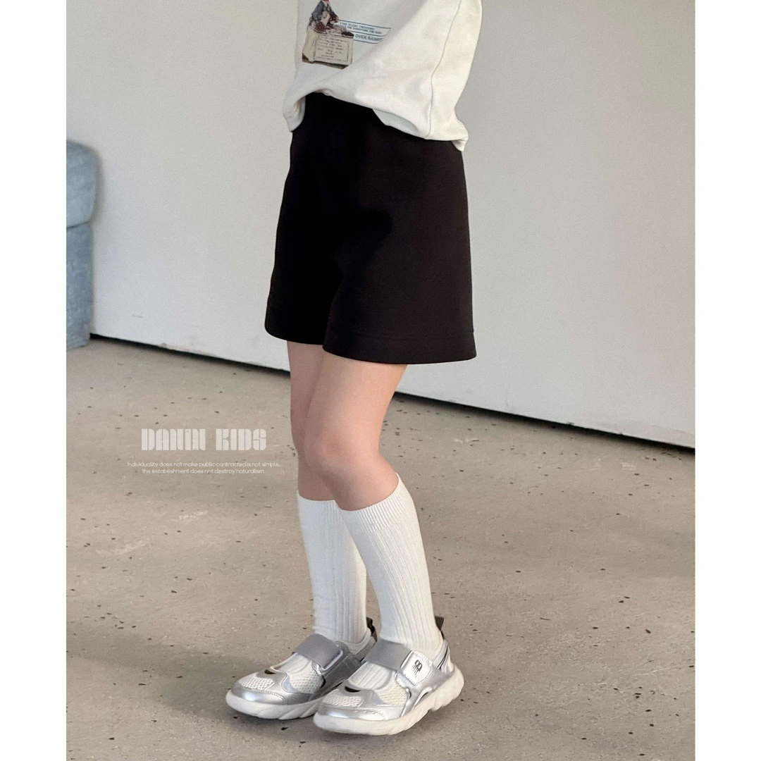 【嗒囜】女童25夏季新款时尚纯色简约百搭短裤儿童宽松舒适运动裤