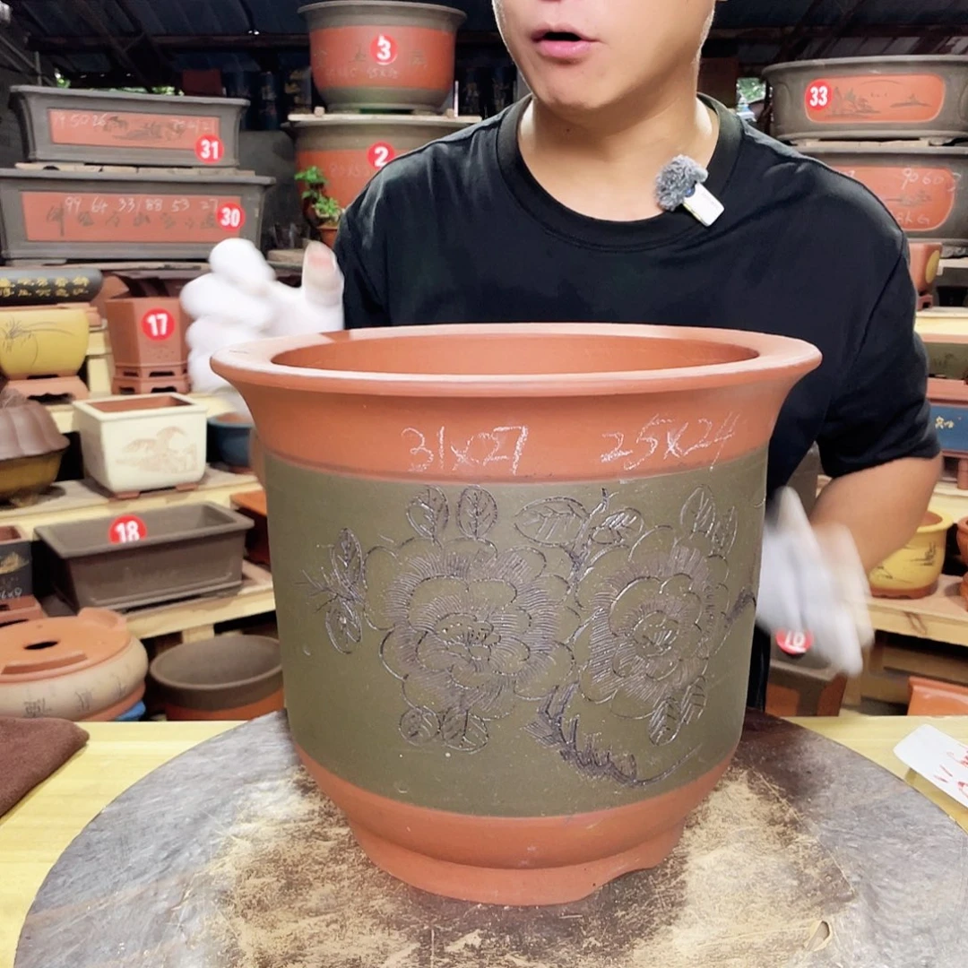 精品紫砂花盆工厂直销