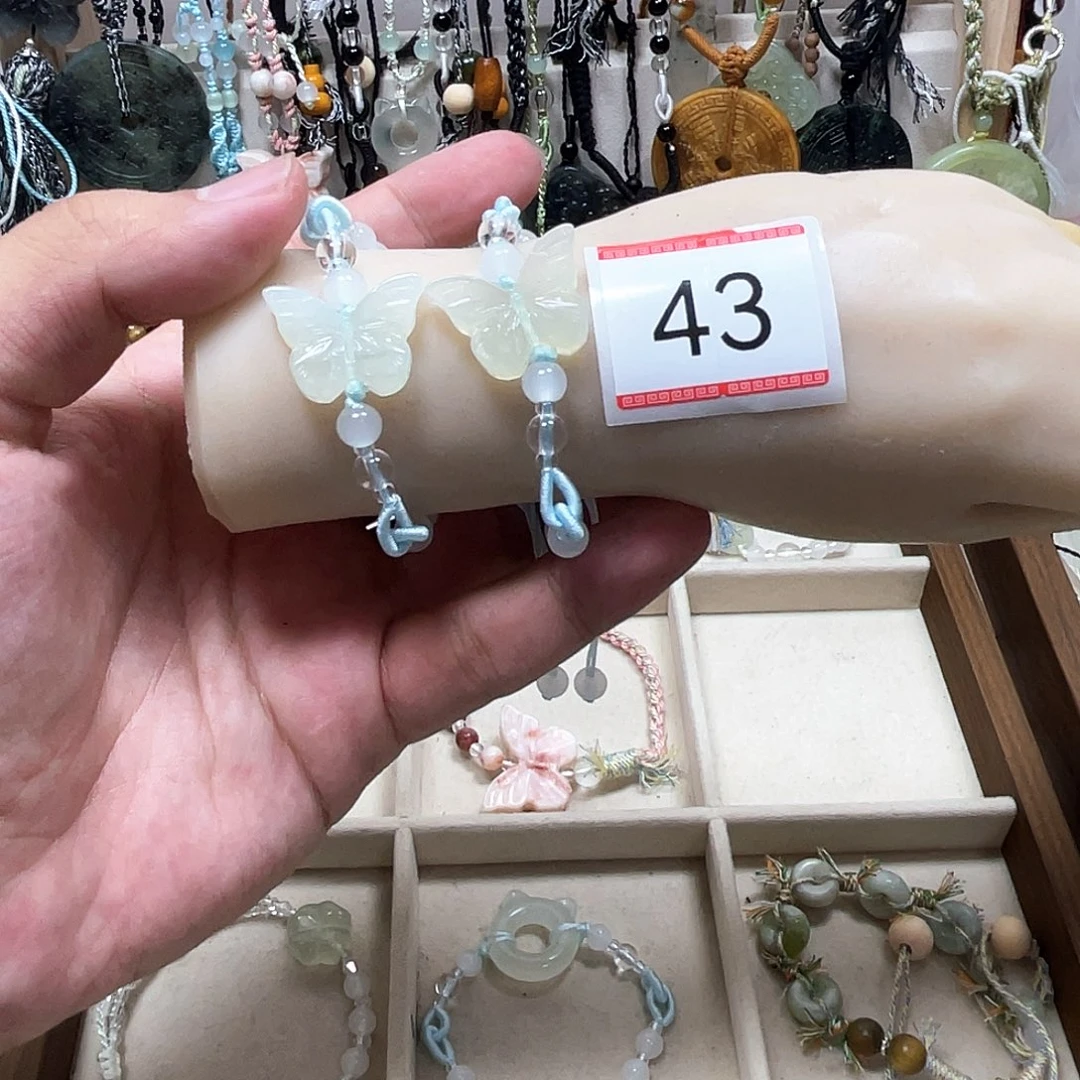 蛇纹石玉合金颈饰