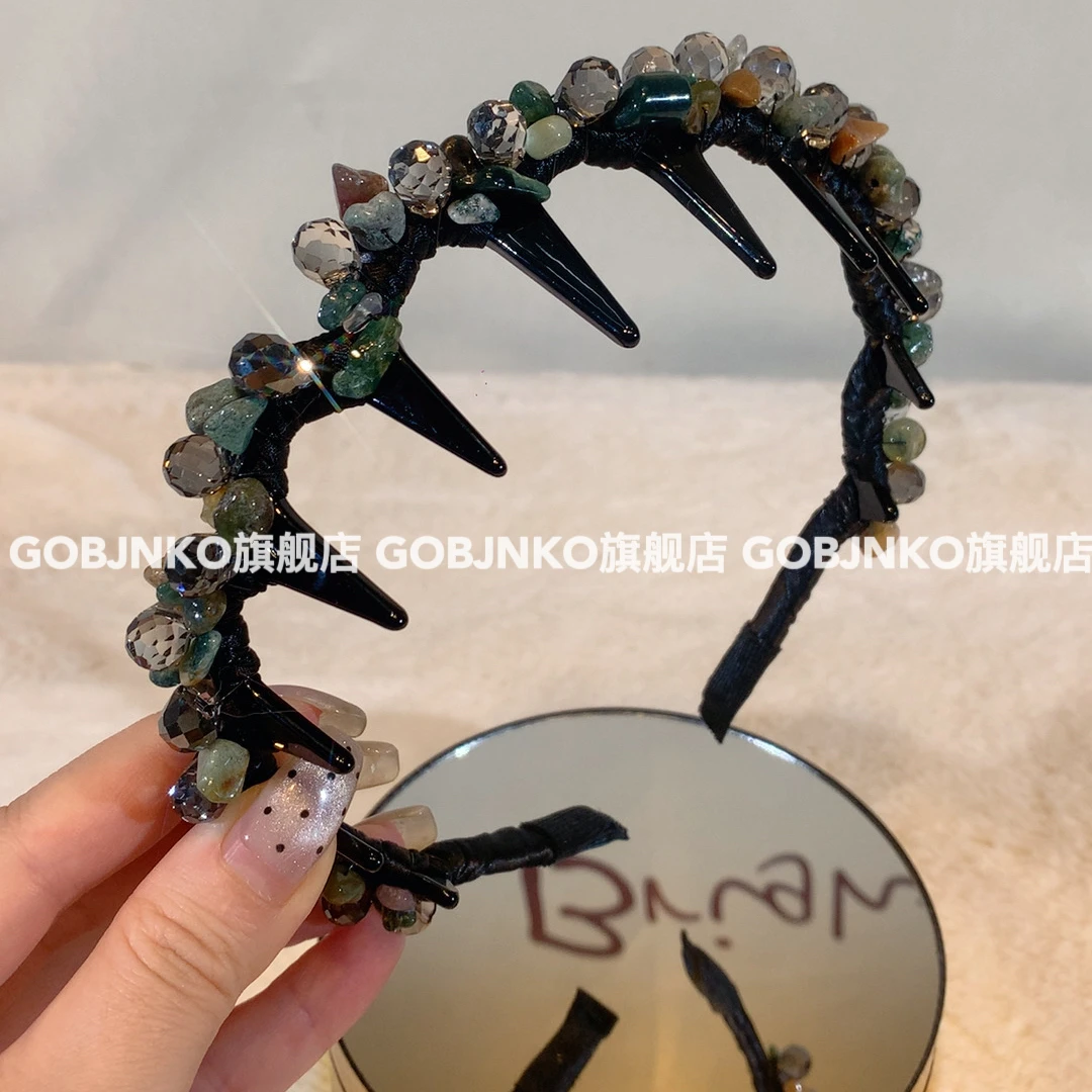 GOBJNKO复古/宫廷极简风日韩休闲风发箍简约重工富家千金风头箍