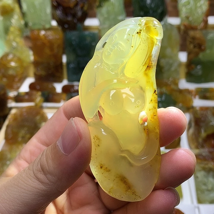 蛇纹石玉未镶嵌珠宝半成品