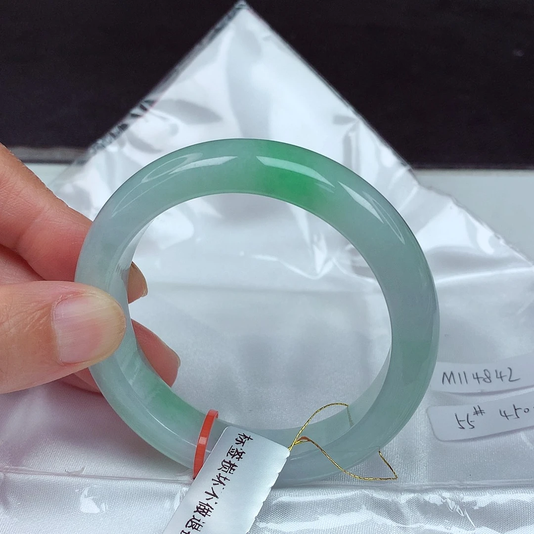 未镶嵌手镯翡翠55圈4842