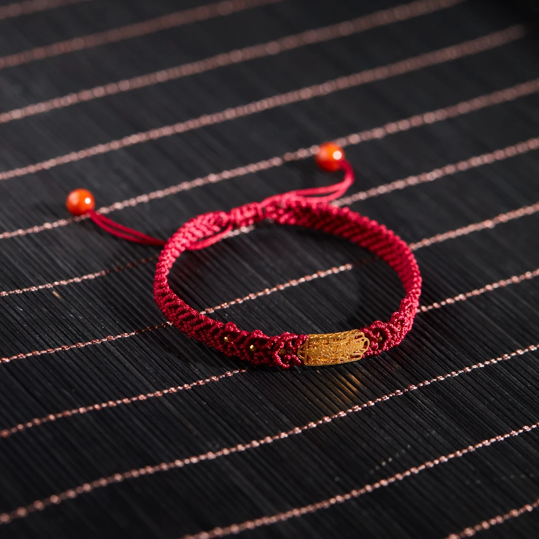 【云上雅岚】护你丨18K南红手绳-多样性发一件-XYGD005134-E