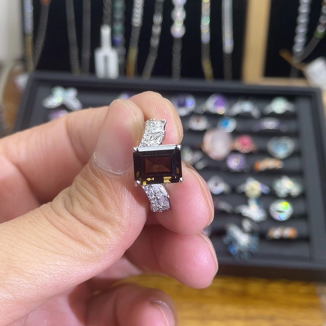 紫晶珠宝半成品未镶嵌