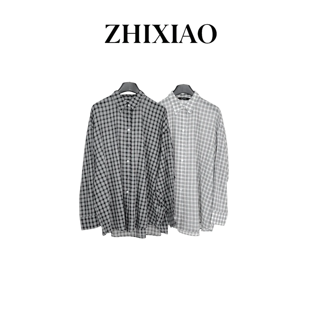 【ZHIXIAO】夏季新款：格子衬衣套装24431-1