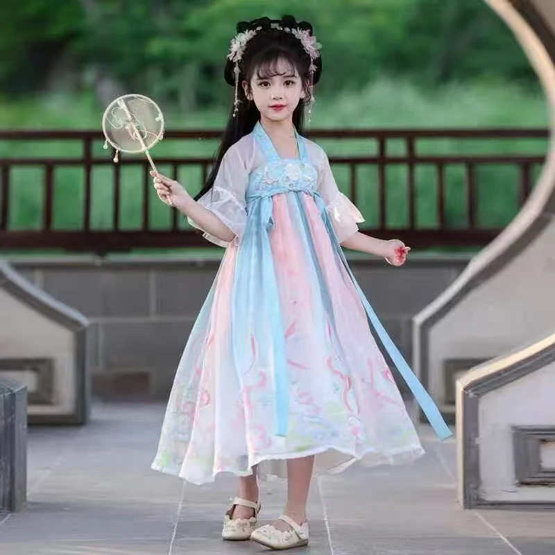 2024中国风女民族2025汉服小女孩仙气仙女默认微瑕不退不换