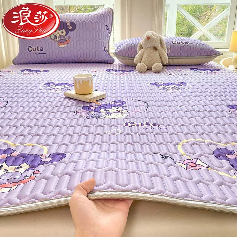 LangSha/浪莎乳胶凉席冰丝席子空调席夏天用学生宿舍单双人软席子
