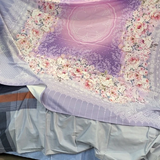 棉棉棉纯棉磨毛数码床单不起球