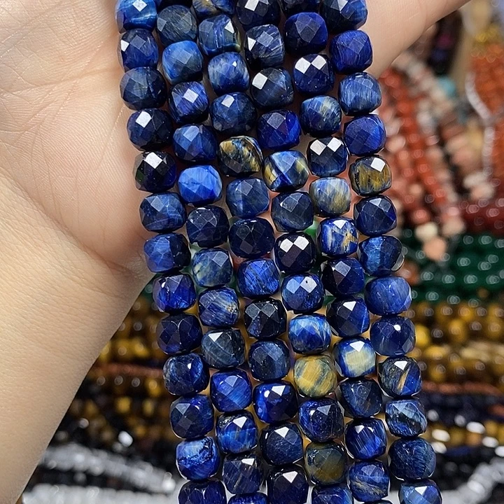 玛瑙/玉髓未镶嵌珠宝半成品虎眼切面到虎卡7.5mm