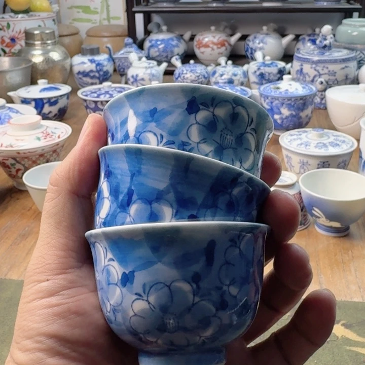 青花瓷器杯子茶具