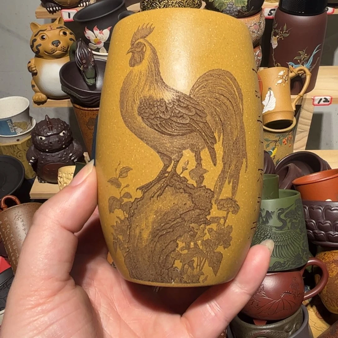 紫砂茶杯宜兴紫砂主人杯