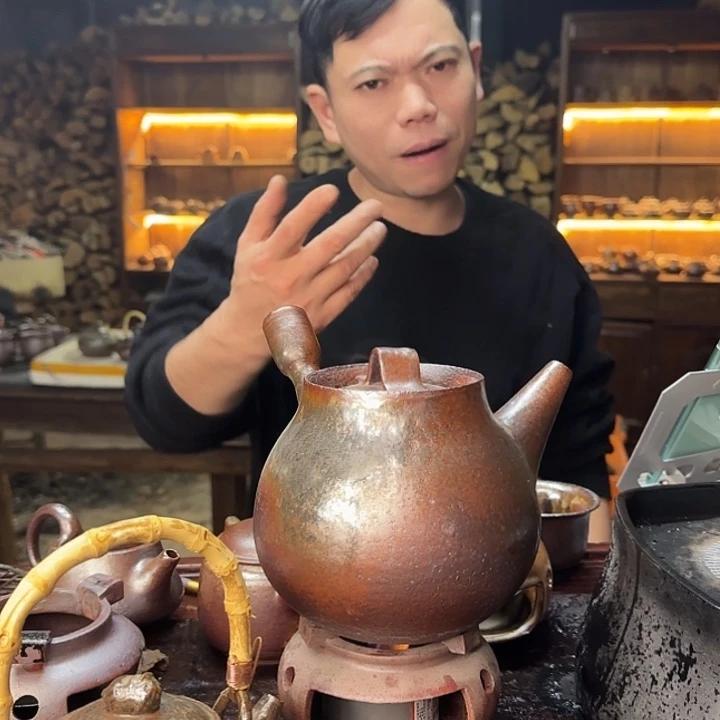 紫砂柴烧恍**如测吧煮水