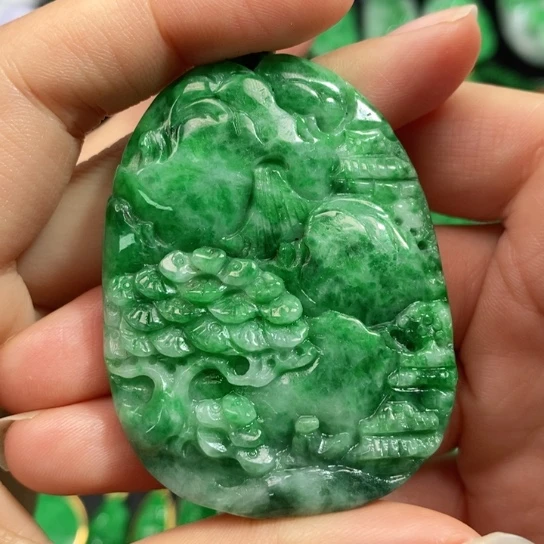 颈饰未镶嵌翡翠吊坠