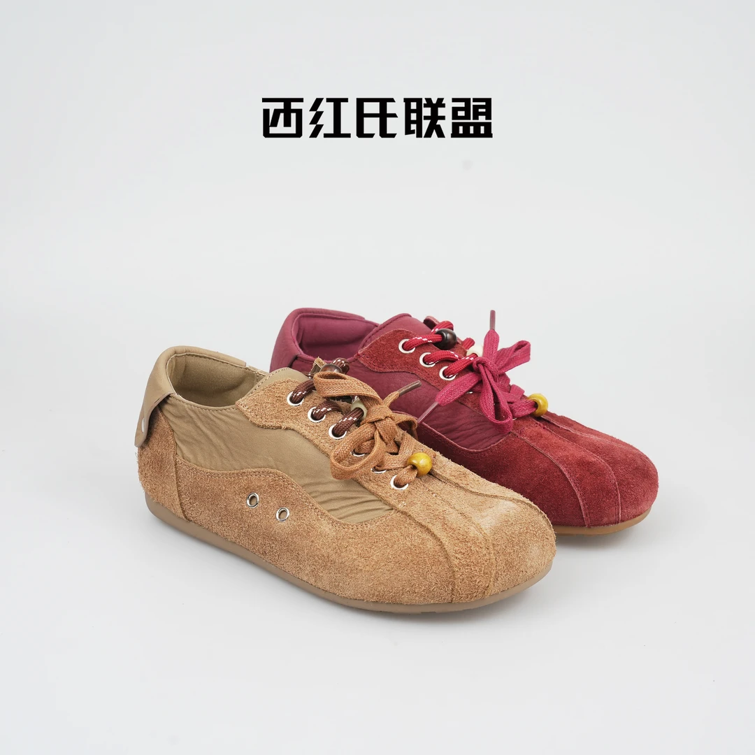 【西红氏联盟】牛皮~百搭舒适时尚休闲女鞋S106311-399跟高1.5cm