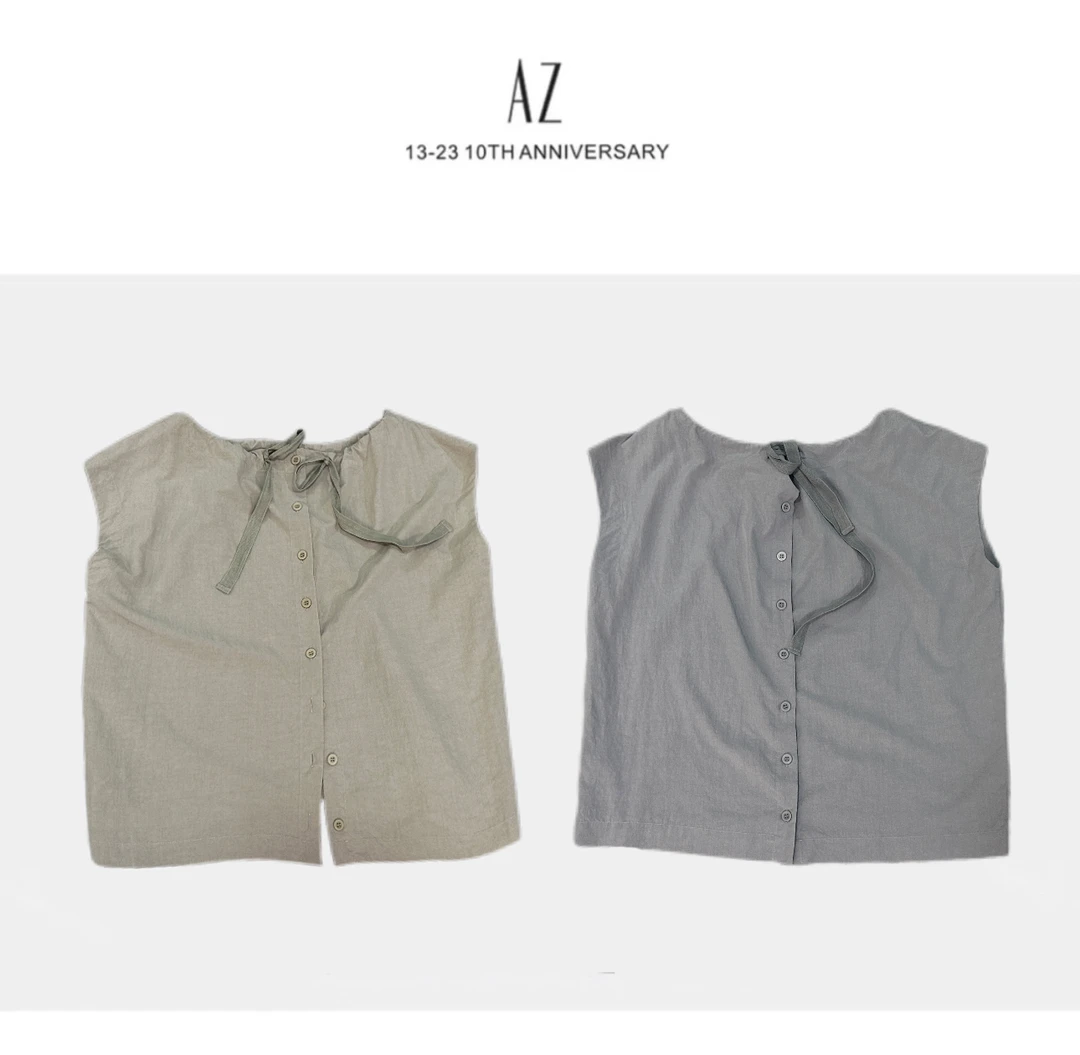 LIS&AZ-两面穿抽绳领无袖马甲hp53004