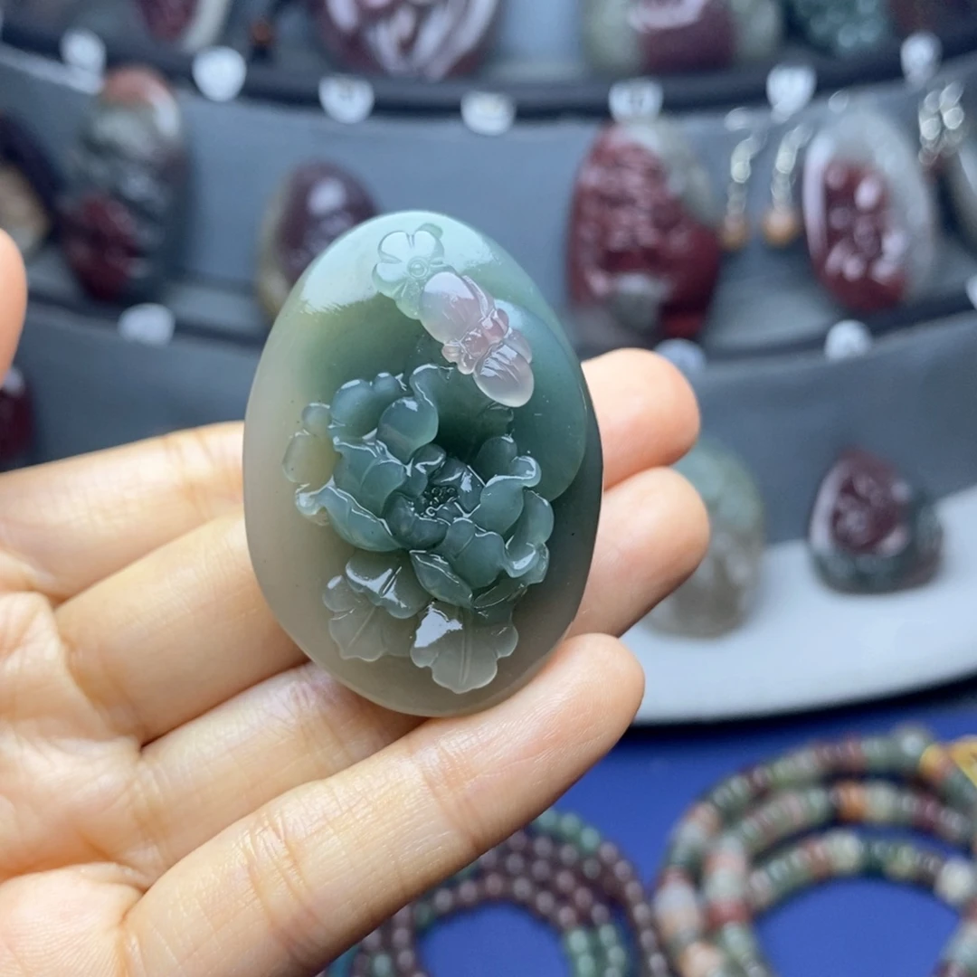 酒***迟未镶嵌吊坠(不含链)玛瑙/玉髓
