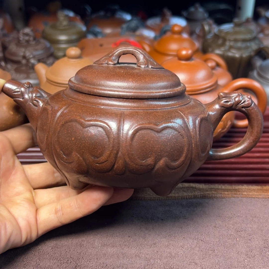 茶壶紫砂宜兴原矿紫砂壶450毫升容量