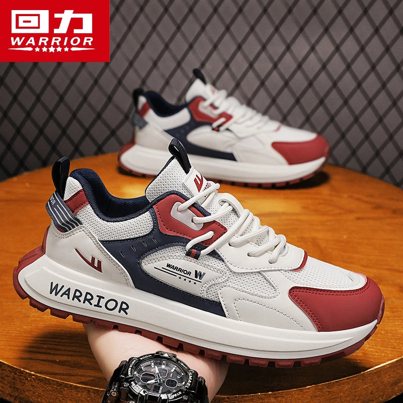 回力男鞋阿甘鞋冬季2025新款青少年运动休闲跑步老爹网面透气潮鞋