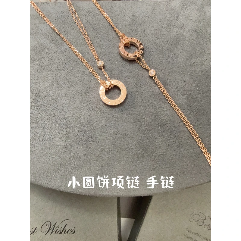 合金项链 V金高版本项链 小圆饼项链 114