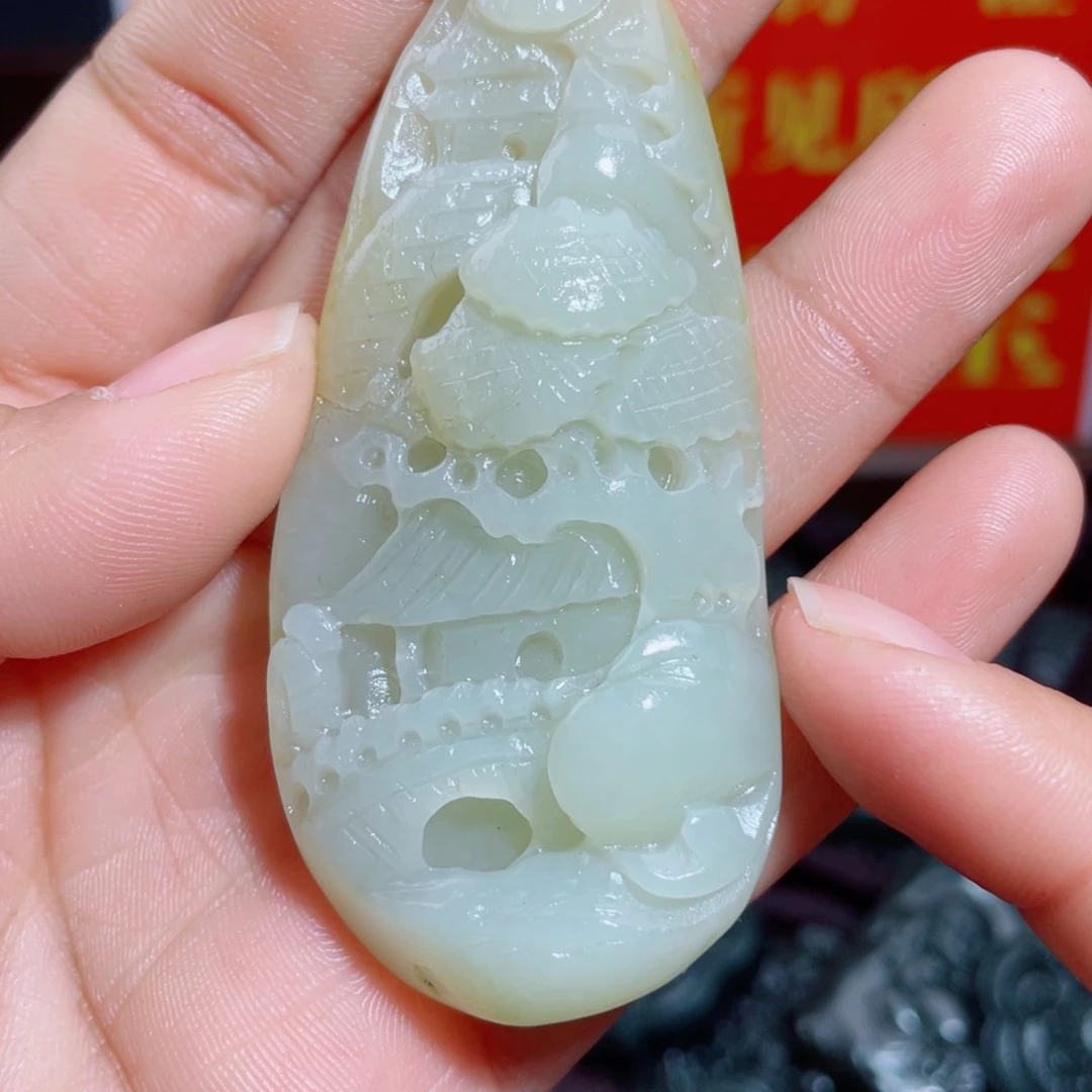 和田玉未镶嵌颈饰