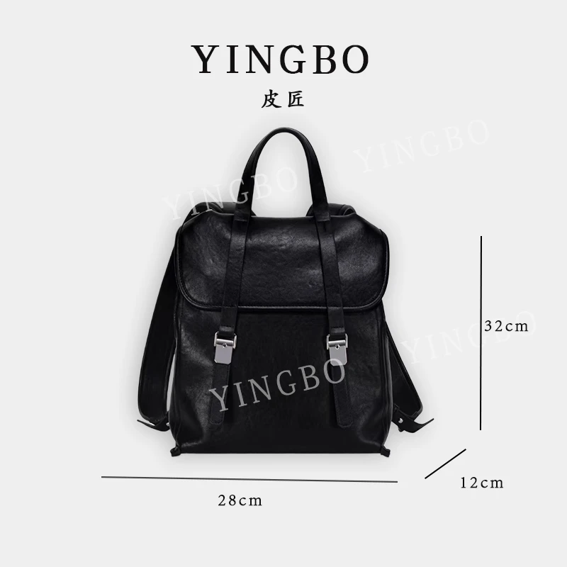 【英柏甄选】GQ-7718-黑色 然与纯小众设计感时尚单肩百搭女包