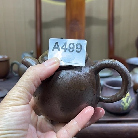 戬谷龙窑坭兴陶柴烧茶壶499