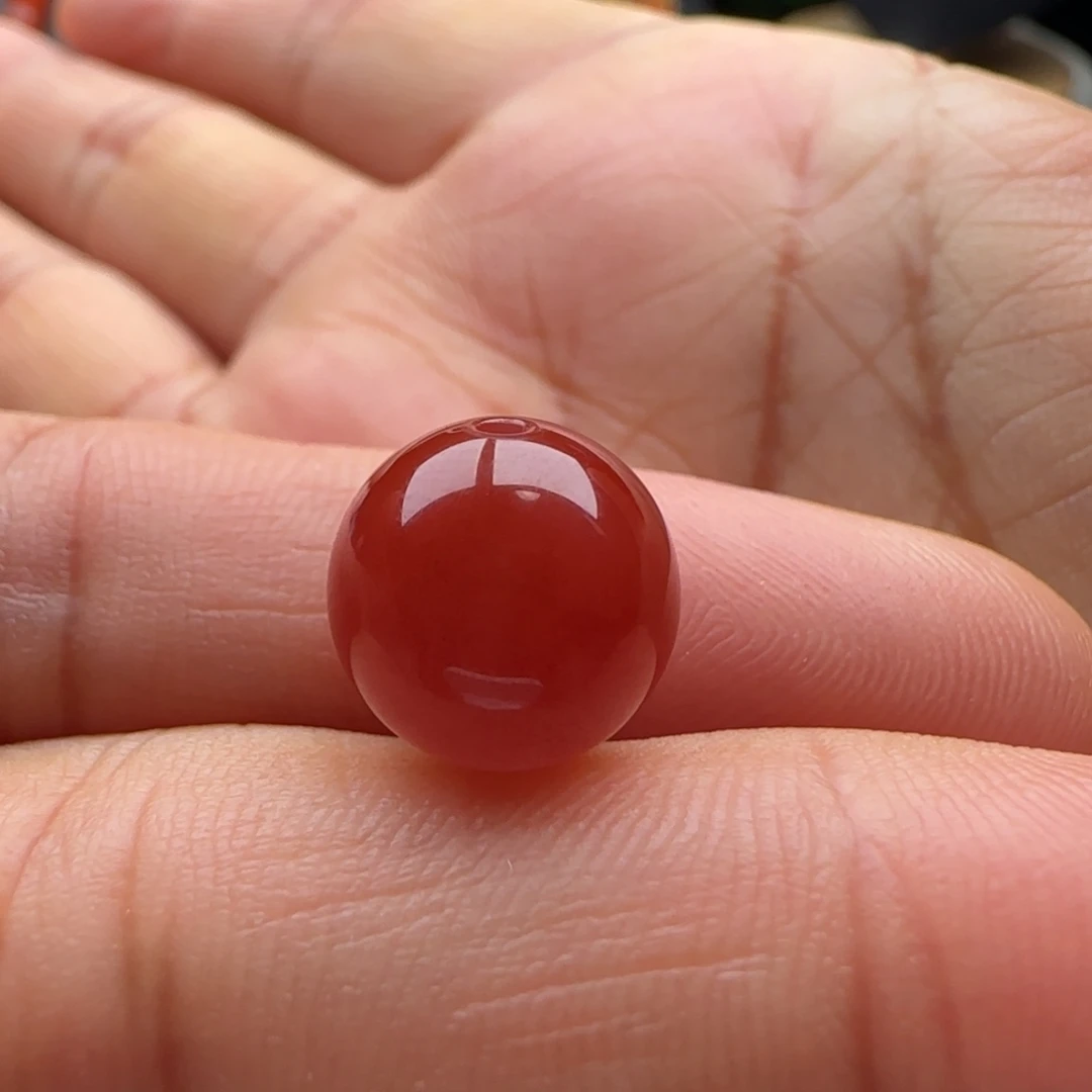南红玛瑙未镶嵌圆珠11.4