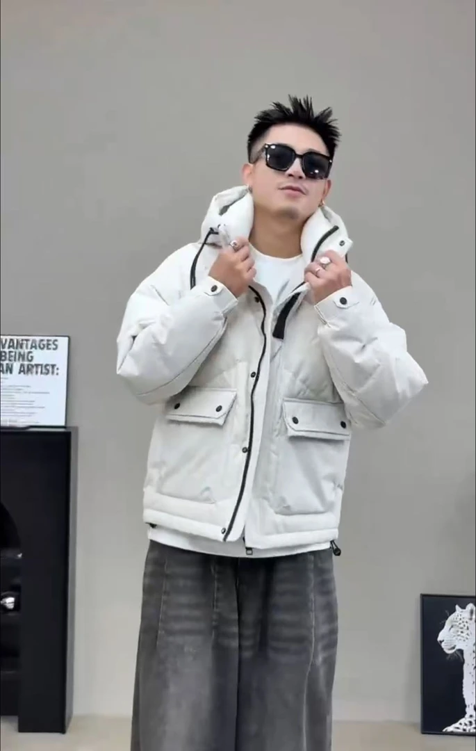 9508【城市体育馆】新款防寒工装连帽保暖外套#