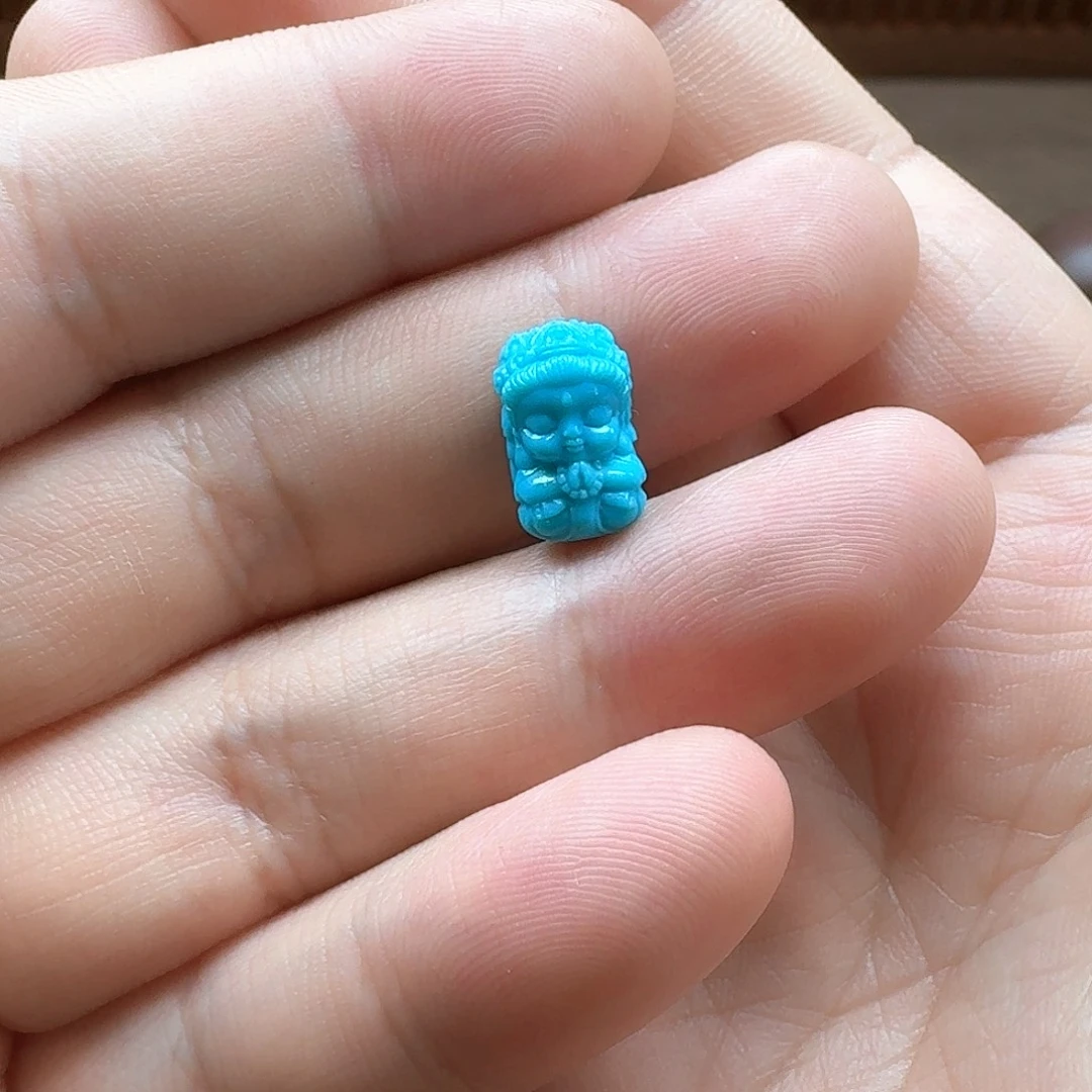 绿松石银S925镶嵌原矿绿松石配饰