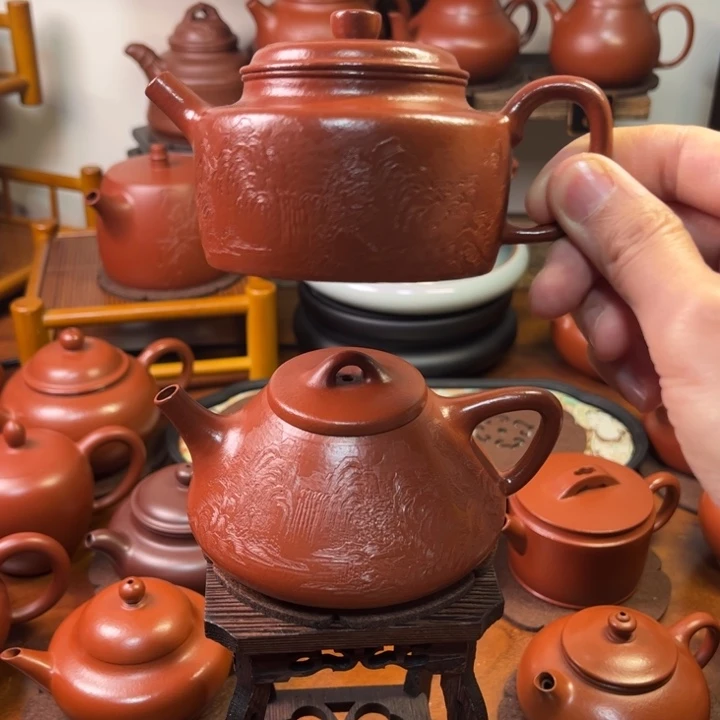 紫砂茶壶全手工石瓢 全手工德钟 150cc
