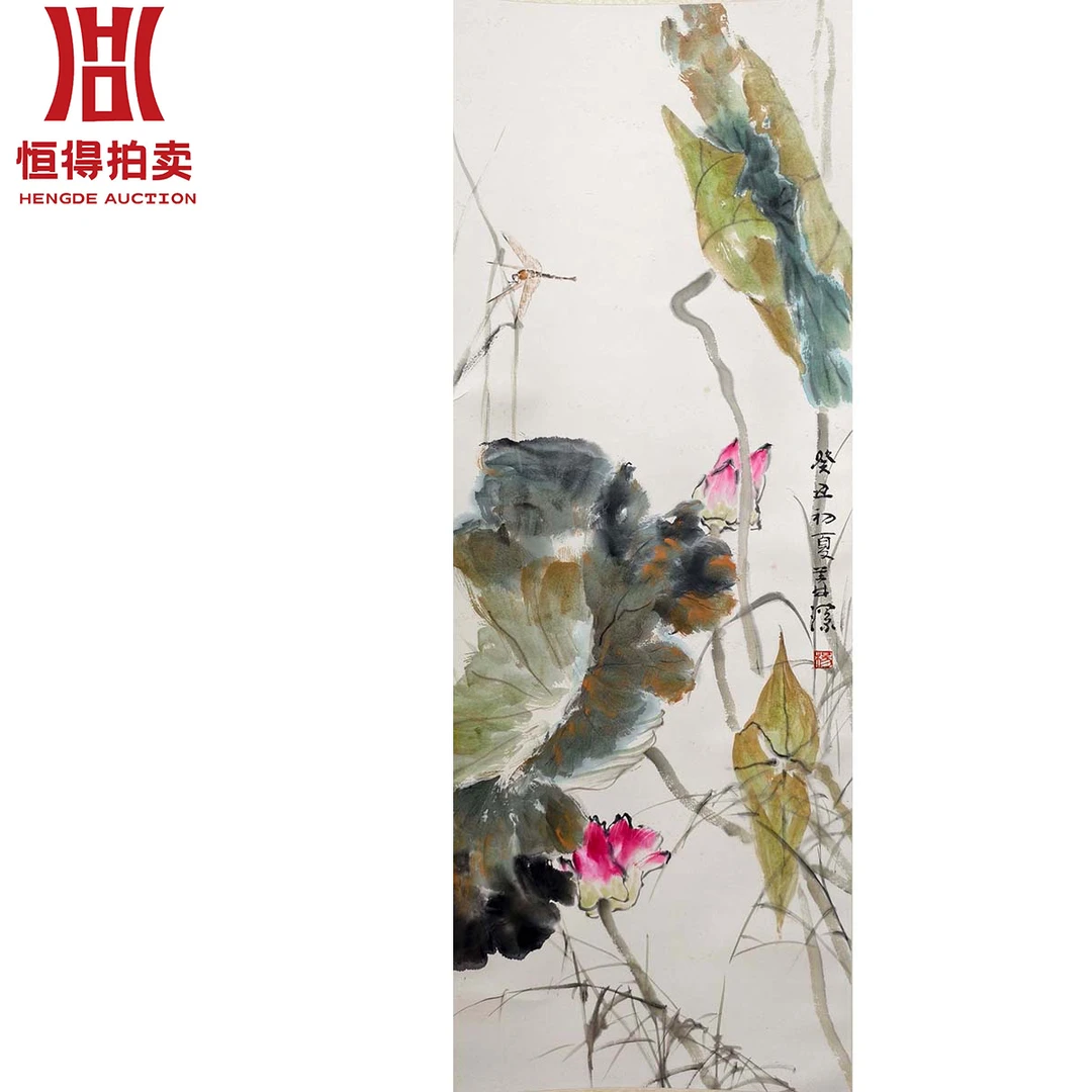 1-0034YSS绘画立轴34x93