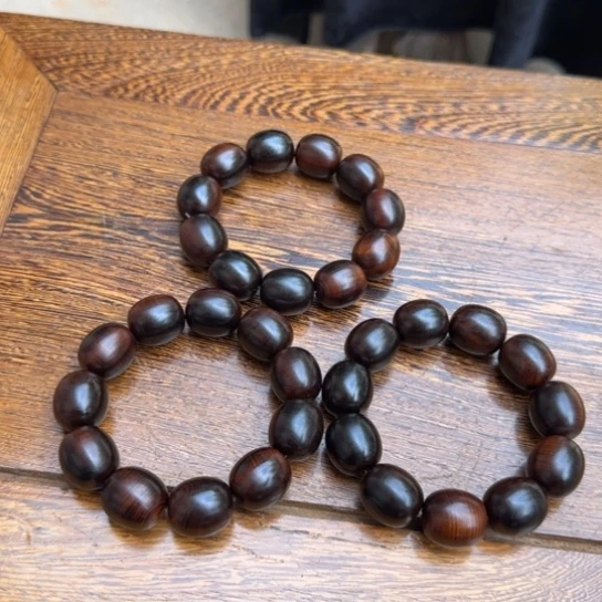 柏木（崖柏）全陈化老料把件串发一条