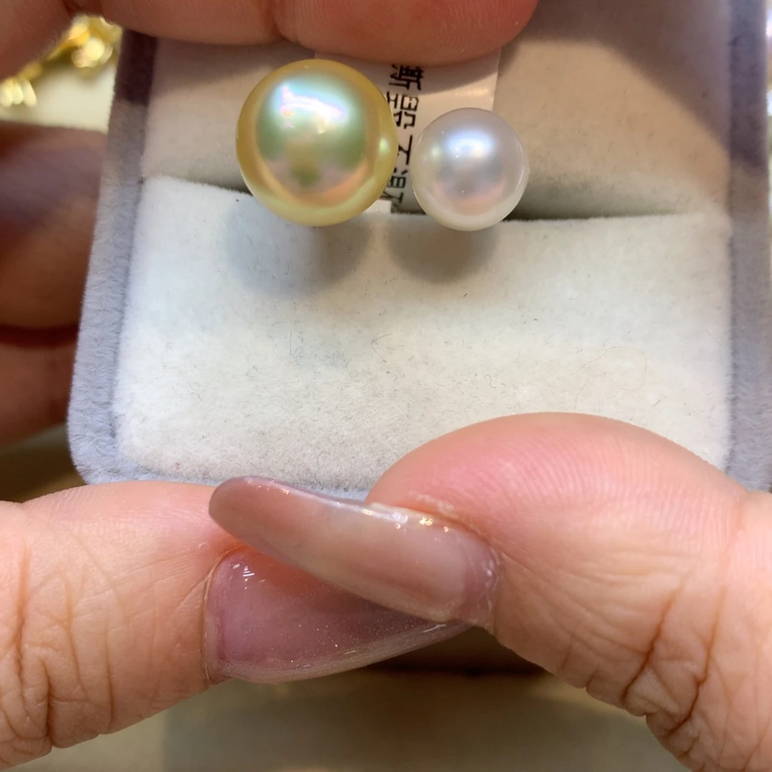 银S925镶嵌戒指海水珍珠