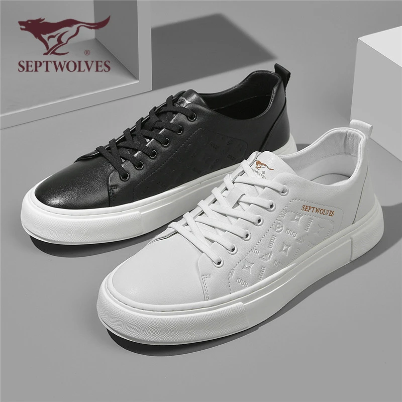 七匹狼正品男鞋秋季新款潮流低帮板鞋男士休闲鞋百搭轻奢小白鞋男