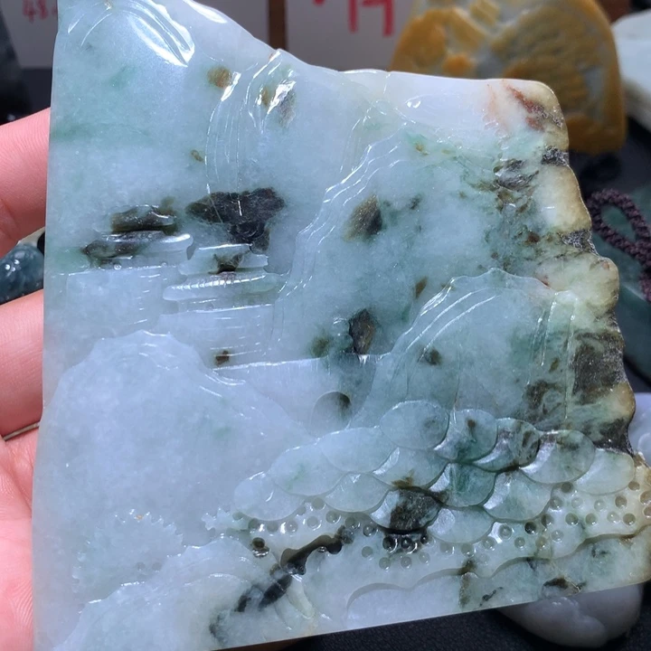 翡翠未镶嵌颈饰保真天然A货翡翠