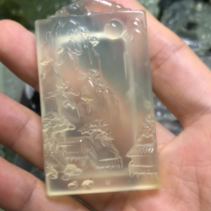 天然岫玉手把原矿原料