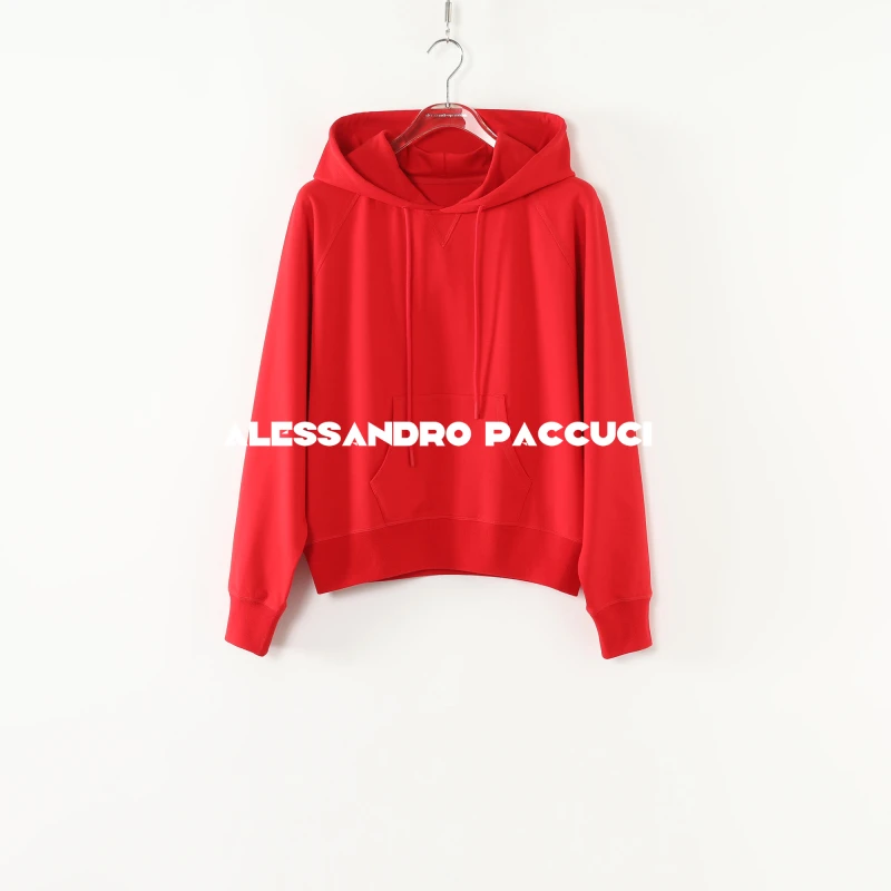 AP洛哥51114TW限量/定染莫代尔+棉毛圈连帽抽绳百搭时尚休闲卫衣