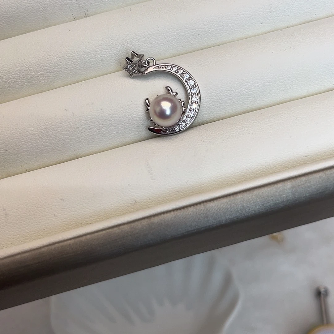 吊坠(不含链)海水珍珠银S925镶嵌