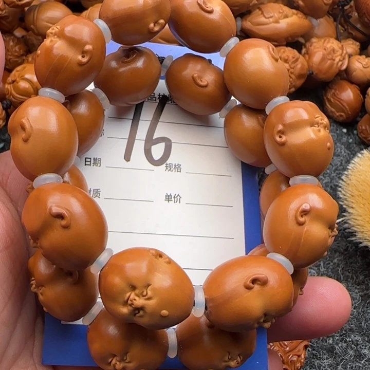 橄榄核手串啊*橄榄核雕工艺手串