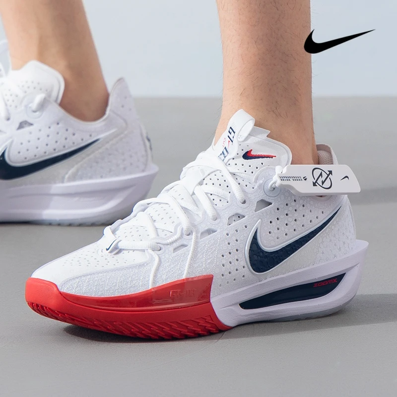 NIKE/耐克男子鞋2025春季G.T. CUT 3实战运动白色缓震透气篮球鞋