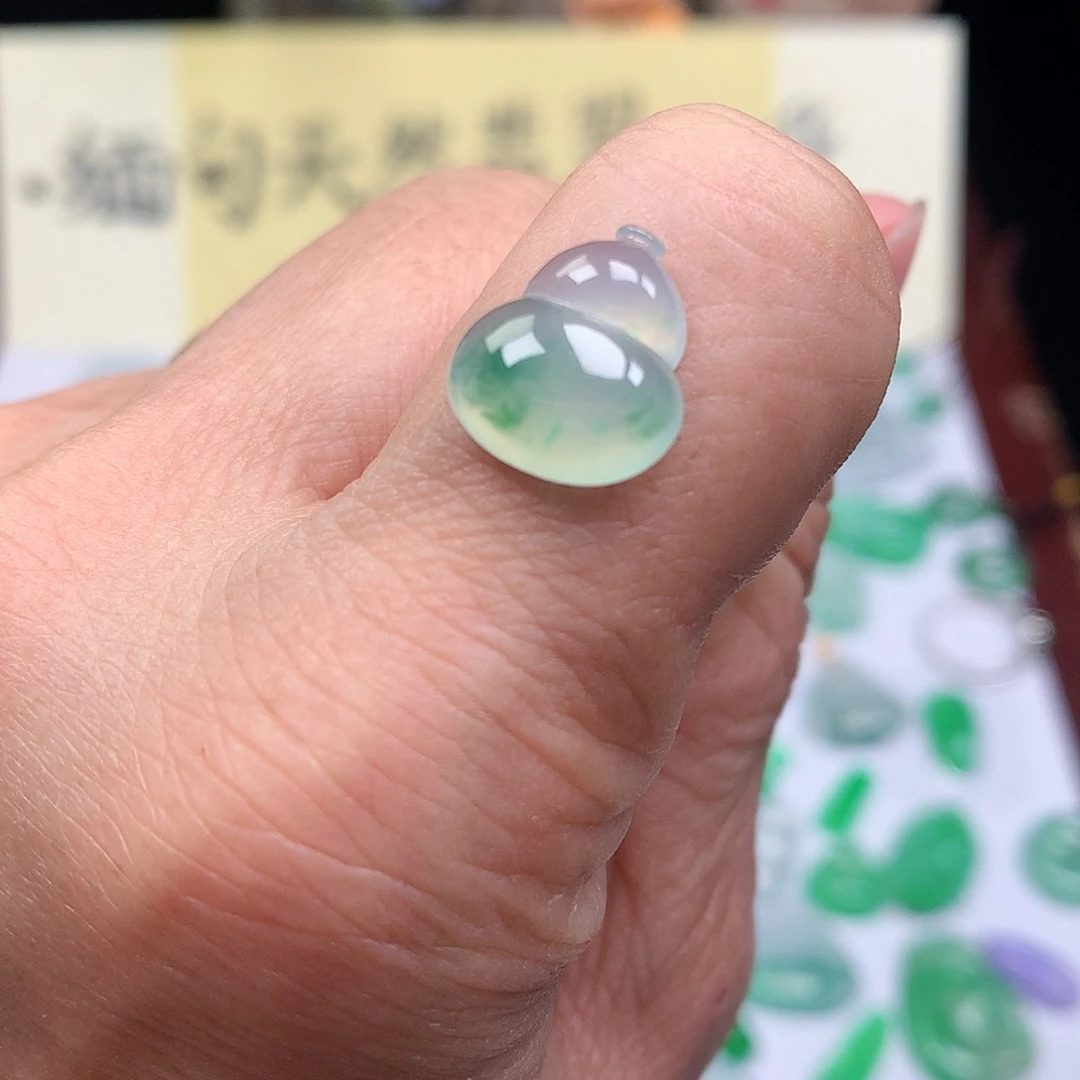 翡翠裸石缅甸天然A货翡翠冰种葫芦