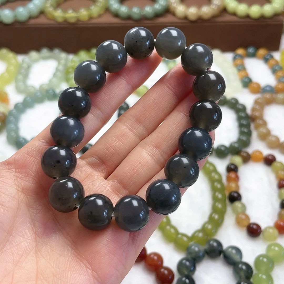 蛇纹石玉手串未镶嵌